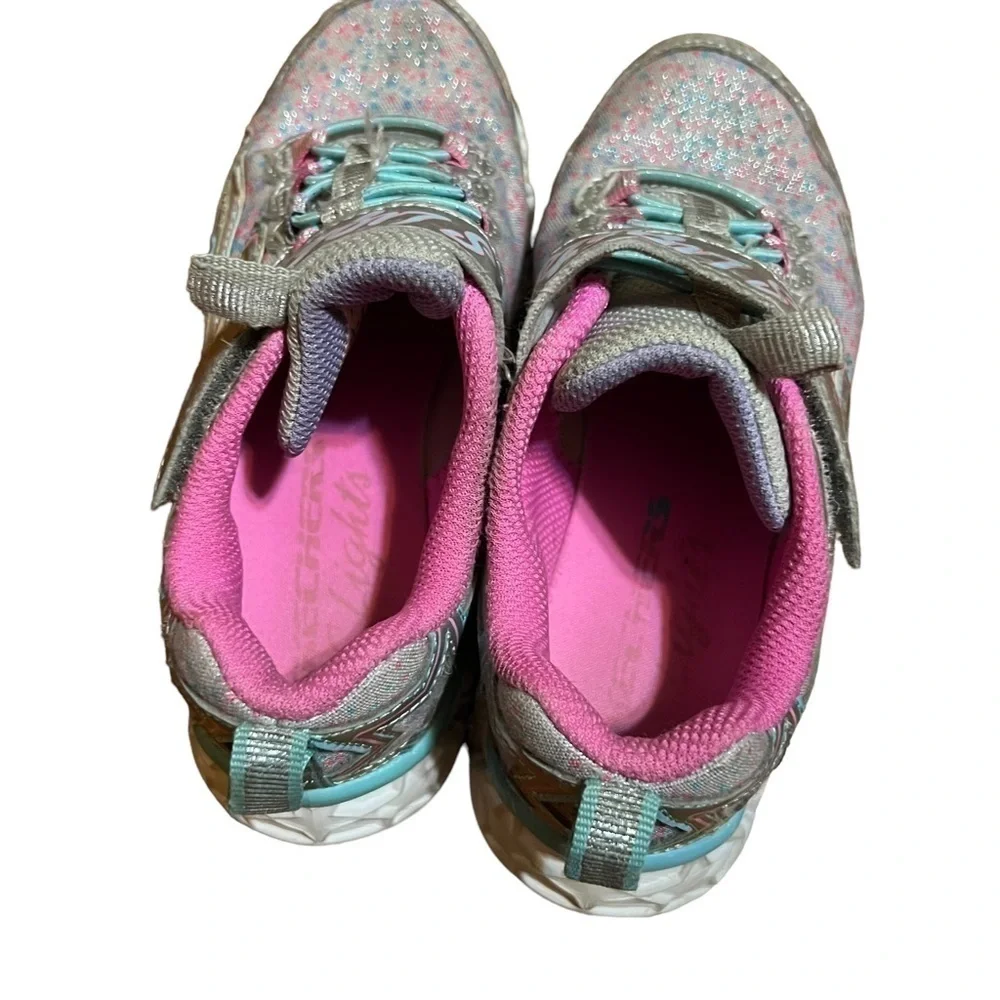 Sketchers | S Lights Twisty Brights Mystical Bliss Sneaker Kids- Size toddler 12
